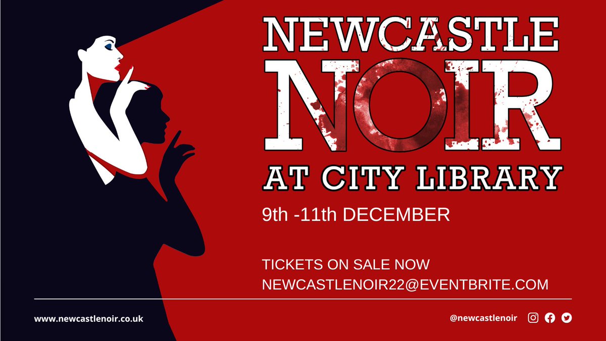 Tickets are LIVE for this year's @NewcastleNoir festival! Only £50 for a 3-day pass or £5 per event. Get your ticket to the very best of Northern crime writing at ow.ly/xwJh50LihGr