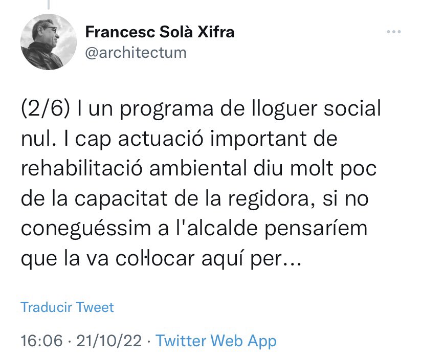 Aquests comentaris masclistes son totalment intolerables.
La companya @mariallaras fa una feina excel.lent a <a href="/elmasnou_cat/">Ajuntament del Masnou</a>. Aquests son els típics comentaris de qui no té cap argument més que l’insult i la falta.
Molts ànims Maria i a continuar treballant com ho fas! 💪🌹♥️