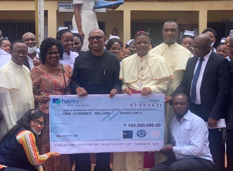 omegor_b's tweet photo. @sowore Recently Obi gave bishop shannahan hospital Nsukka N100M to upgrade it facilities https://t.co/ghNgitONMp