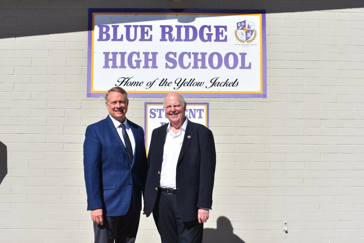 Sat down with Blue Ridge Schools Superintendent Wright yesterday to discuss the challenges our schools, teachers, and students are facing, and what we can do to assist.