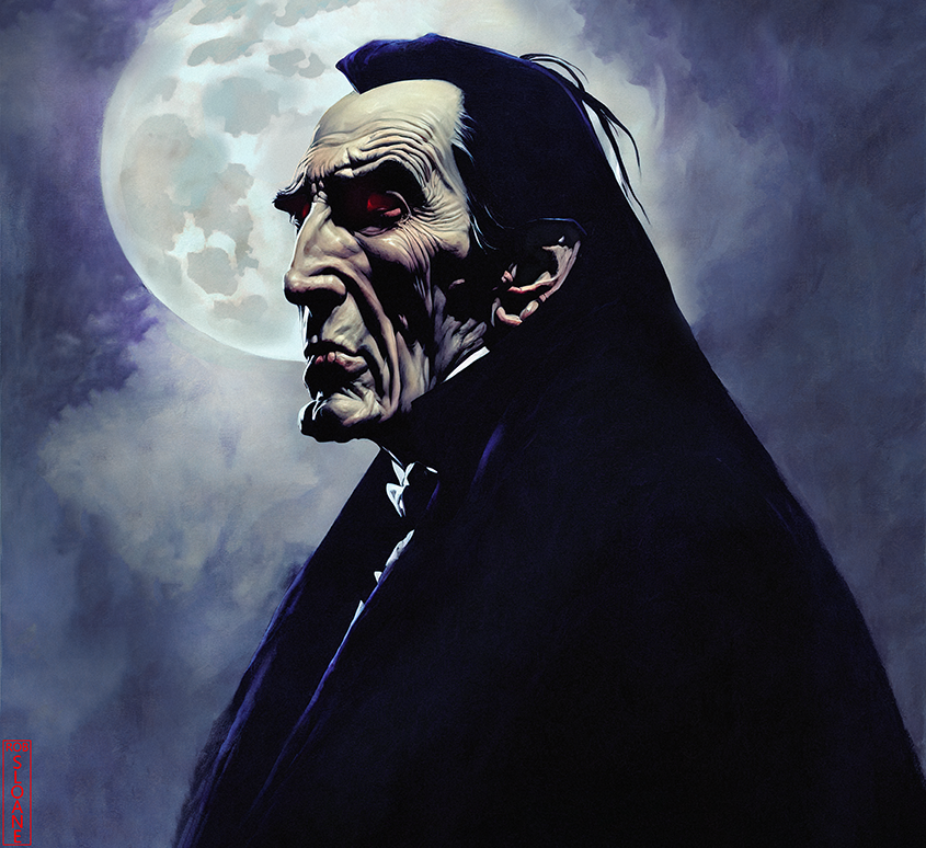 RobSloane3's tweet photo. A pale moon rises and so does Dracula | Legends Collection 1/1 #NFT in UHD quality.

https://t.co/8YhR9i8dI0

#NFTcollector #Halloween https://t.co/nRC7ldLOXj