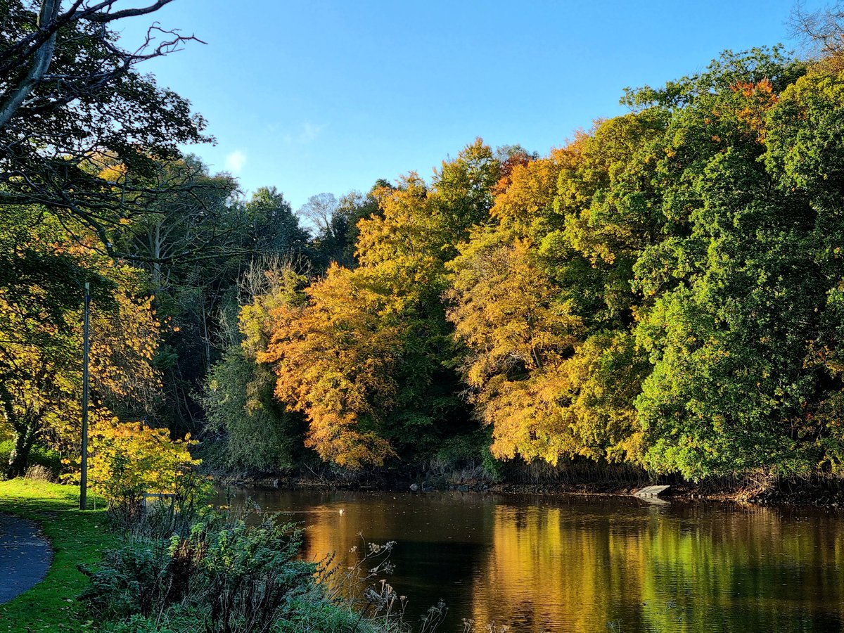 Autumn sunshine and  colours, Warksworth, 22/10/22