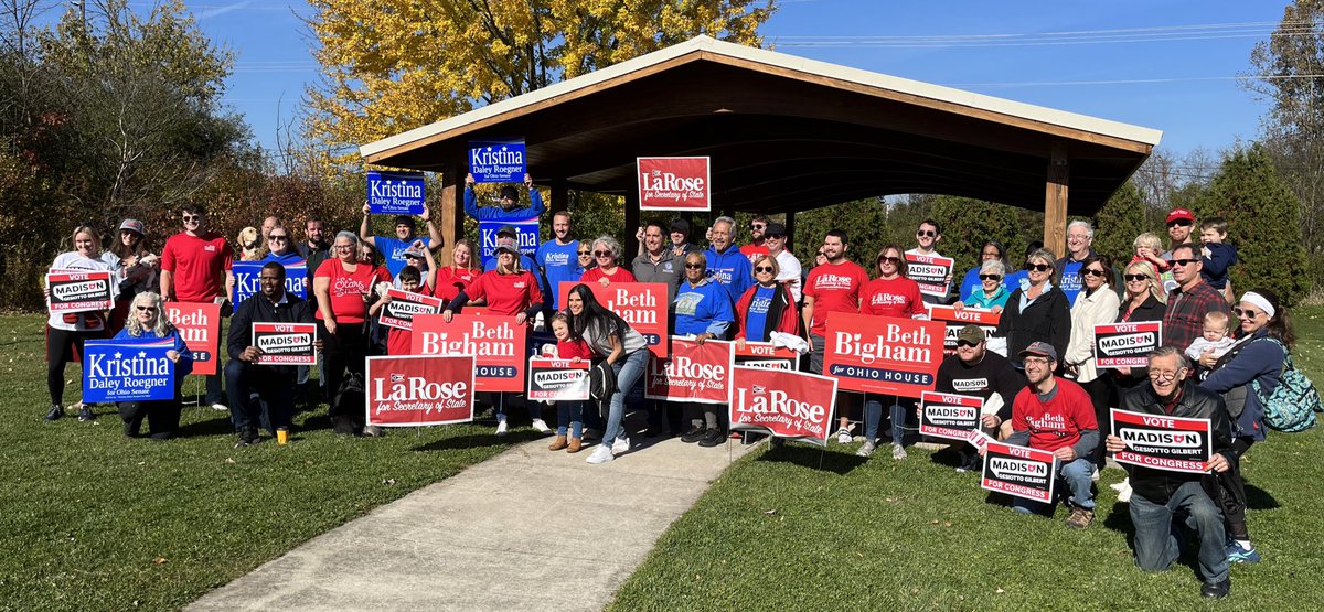 dancapodilupo's tweet photo. Great group of volunteers this morning ready to knock doors
Ready for this red wave‼️
@JDVance1 @madisongesiotto @FrankLaRose @kristinaroegner #BethBigham
#OHsen #LeadRight #OHvictory https://t.co/PW6lnbckJ1