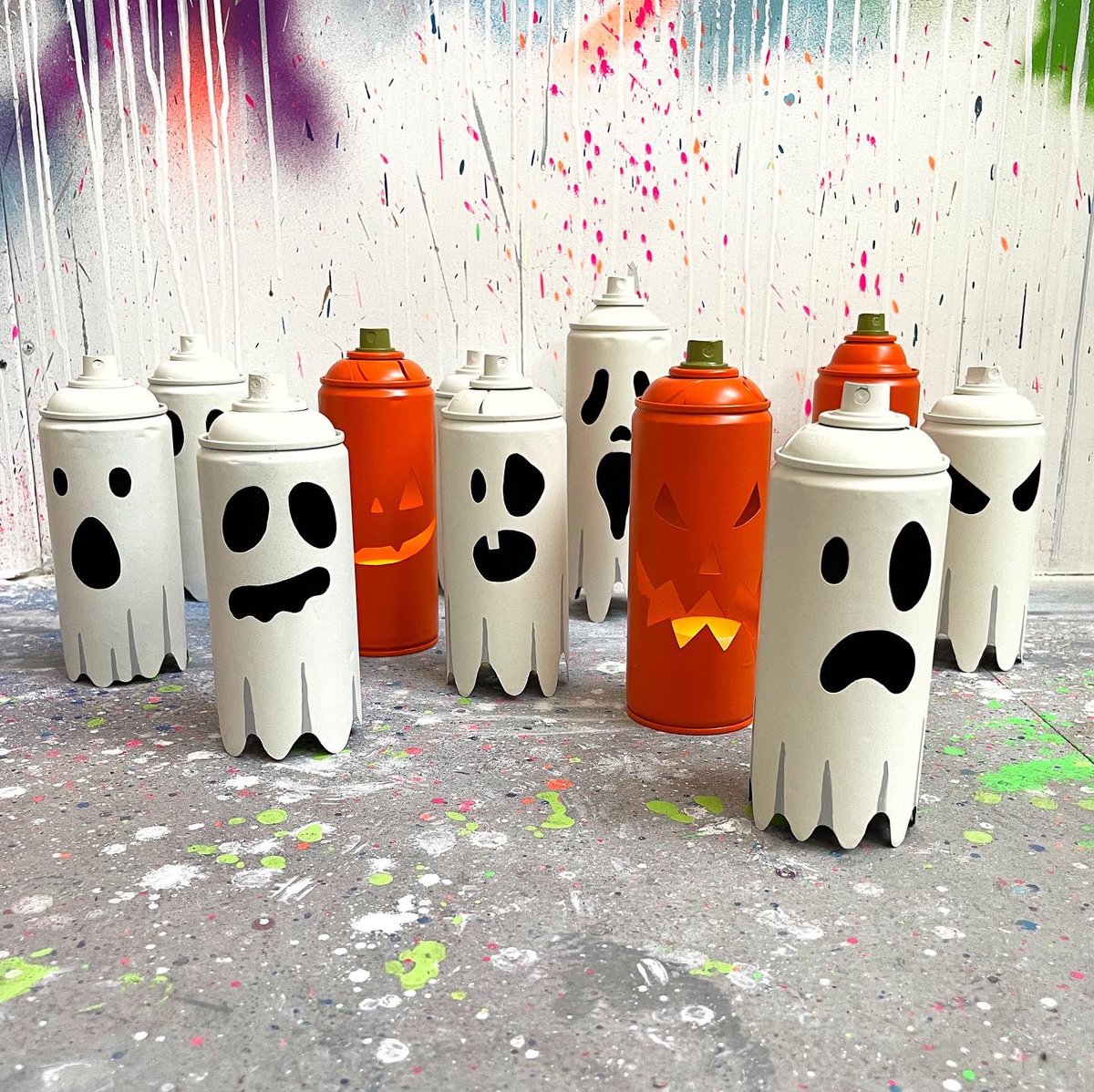 Available now! DSART.CO.UK/store/artwork/… #halloween #art #halloweendeco #dsart #londonart #irbanart #sculpture #spraycan #spraypaint #canart #graffiti #streetart