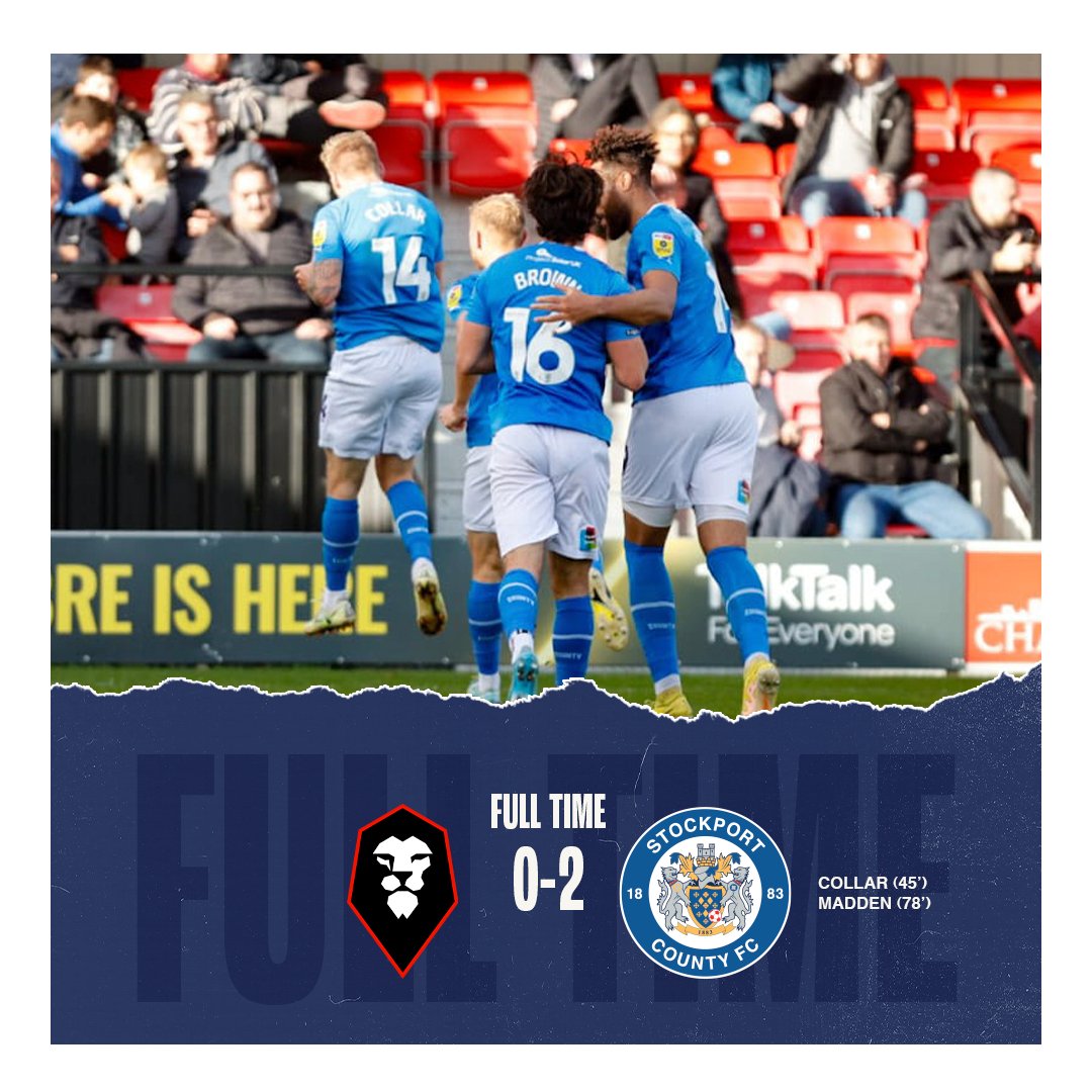 County take the spoils on 'Derby Day' 😉 

#StockportCounty