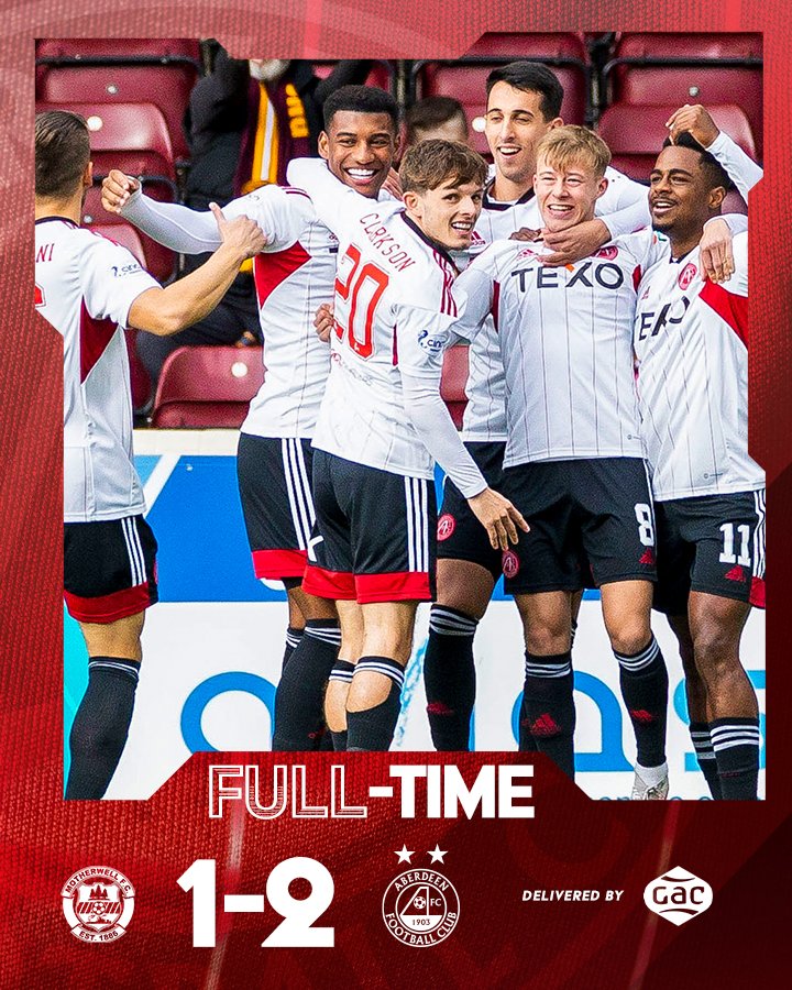AberdeenFC's tweet photo. ⚪️ Big result on the road. COYR!

#StandFree | #cinchPrem https://t.co/imRMlHdk6a