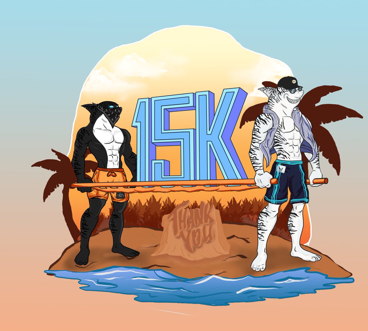 Thank you to our first 15k Shark lovers 🦈

So much more to come!! 👇

Giving out 10x10 WL for any interactions with this post! RT for extra points 🌊🦈
