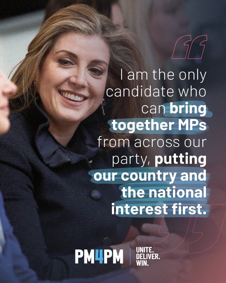 Our party needs unity. I am the only candidate who can truly bring the party back together and build a winning team. #PM4PM