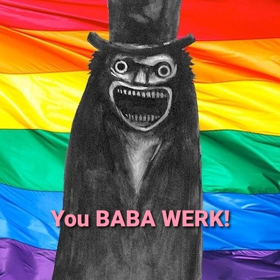 lawdaciousness's tweet photo. 🐻🦇🎃😀 #halloween #lgbtq #babadook https://t.co/OQSrY3GV8O