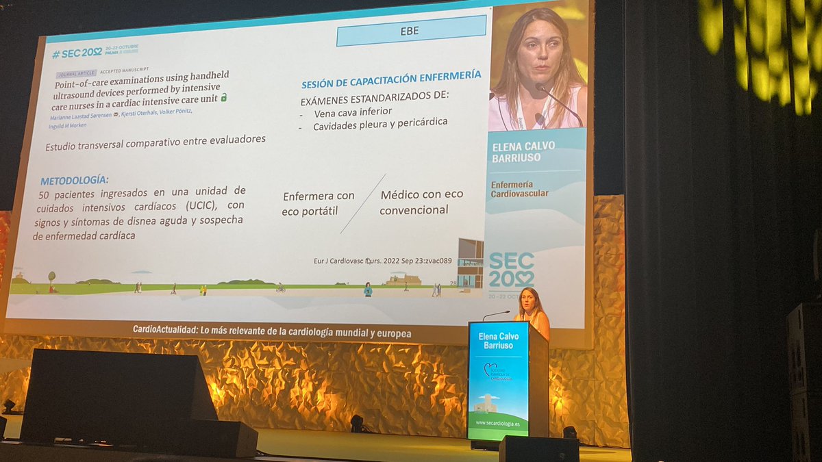 pgcerezo's tweet photo. @elenacalvo_bcn gran ponente para representar a la #aeec en #cardioactualidad22 #SEC22. Una pena la interrupción del moderador, #enfermerasentiempo https://t.co/vbsFrwbxRo