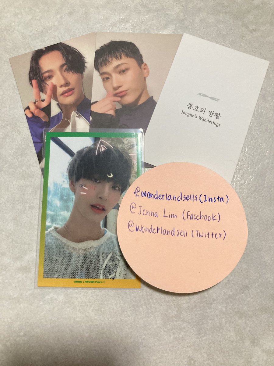 Wonderlandsell's tweet photo. [WTS] Ateez Seonghwa Fever part 1 Broadcast set! 

Sticker was removed, buy if comfortable! QYOP above $55! QYOP only once, emoji will be sent to acknowledge. This is not bidding! 

Ending tomorrow (23rd 11.59pm SGT) highest quote will be contacted!
#wts #wtt #wtb #양도 #에이티즈 https://t.co/bscEEj1i7q