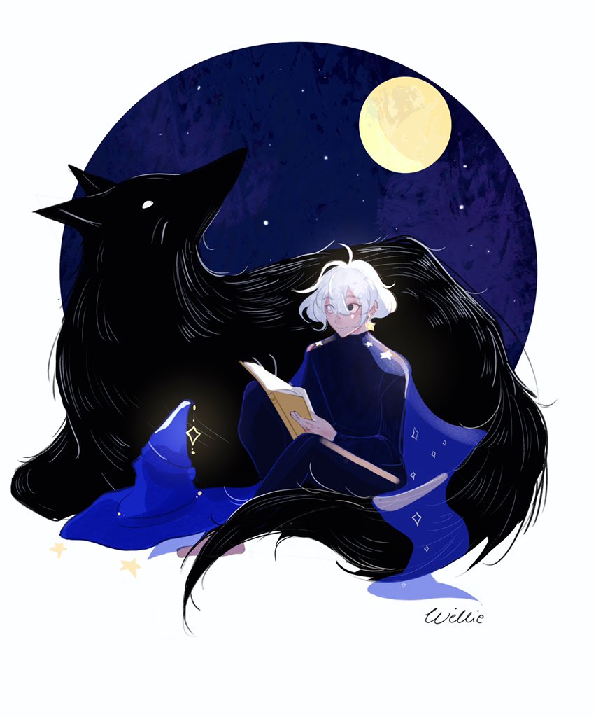 「Wizard and his familiar#originalart #art」|Willie | semi ia (uni)のイラスト