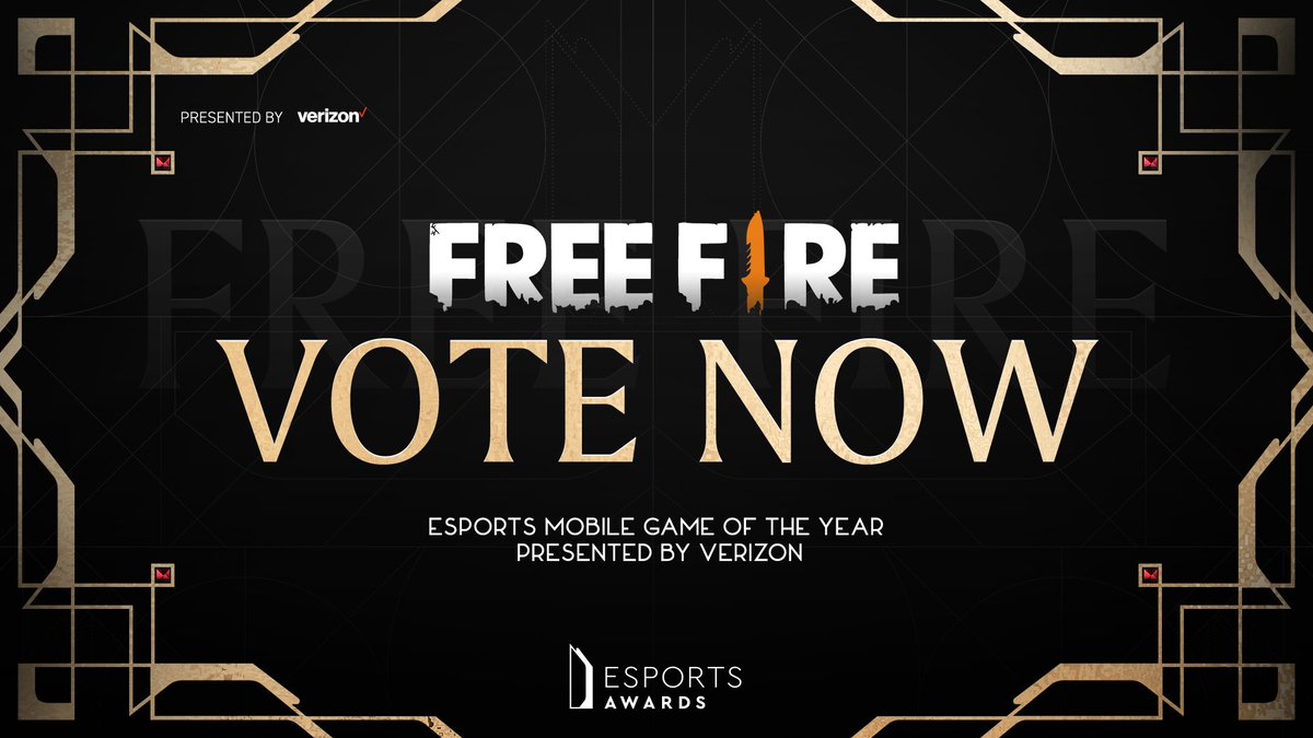 Your finalist @freefireeu @FreeFireBR is up for the Esports Mobile Game of the Year award presented by @Verizon. But are you going to vote for them? ✅ Vote: esportsawards.com/mobile-game/#m… 📅 Tickets: esportsawards.com/esports-awards… Esports Awards 2022 - December 13 | Resorts World Las Vegas