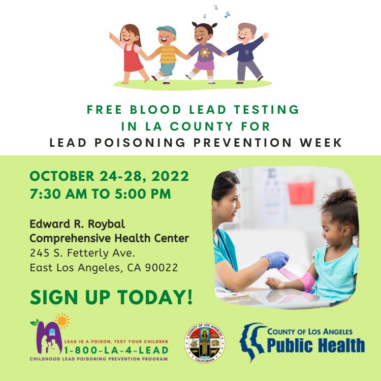 LA Public Health on Twitter "To kick off Lead Poisoning Prevention