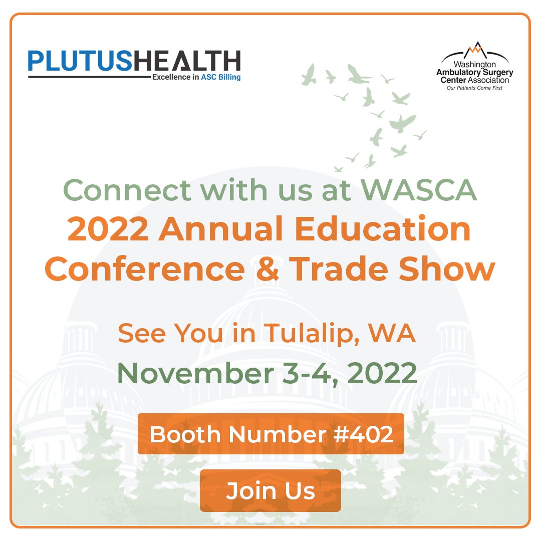 PlutusHealthRCM's tweet image. Plutus Health will be exhibiting at WASCA 2022 Annual Educational Conference & Trade Show on November 3-4, 2022.
Meet us at booth 402.
Click here to learn more about WASCA 2022.
hubs.li/Q01q7wql0
#ASCbilling #ASCcoding #ASCRCM #ASCRCMmanagement
#medicalcoding