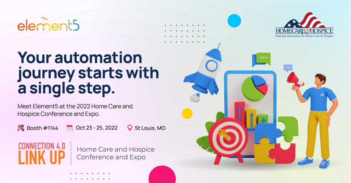 We're proud to be a part of the 2022 Home Care and Hospice Convention and Expo, organized by the <a href="/OfficialNAHC/">NAHC</a>. Visit us at Booth #1144 to learn the ins-and-outs of automation and how you can get started.

#automation #hospice #homehealth