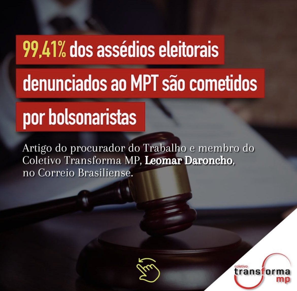 estamos testemunhando um dos maiores esquemas de compra de votos e assédio eleitoral da história. denunciem: mpt.mp.br mais infos: correiobraziliense.com.br/opiniao/2022/1…