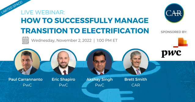 METouhey's tweet photo. Don’t miss a discussion with CAR and PwC: How to successfully manage transition to electrification. Join the live discussion on 11/2. #EV #Auto #electricvehicles https://t.co/86ILZbLwnK https://t.co/0HNStgX5Zt