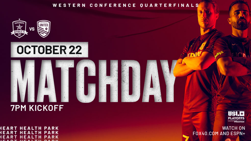 SacRepublicFC's tweet photo. Let's go, Sacramento 😤 

🆚 @NewMexicoUTD 
📍 @HeartHealthPark 
⏰ 7PM | Gates 5:30PM
🎟️ https://t.co/rJJbFefhjf
📺 https://t.co/FgSI39iWO1 and @ESPNPlus 
📻 @SiriusXMFC 

#SACvNM | #LFG https://t.co/IgAgKaNhd6