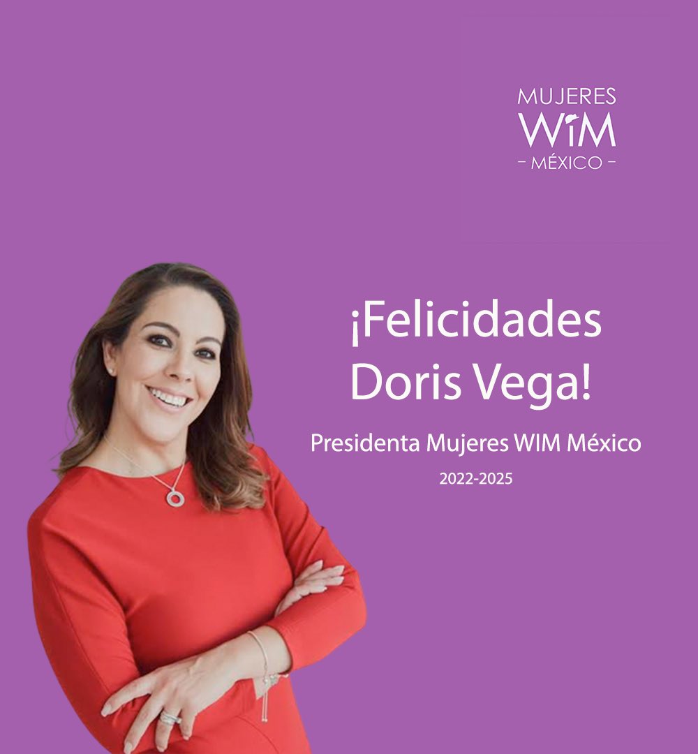 Felicito a <a href="/DorisVega1/">Doris Vega</a> por su nombramiento como Presidenta de <a href="/WimMexico/">Mujeres WIM de México</a> y le deseo el mayor de los éxitos en esta nueva etapa poniendo en alto el trabajo de las mujeres en la minería. 👏🏼👷🏻‍♀️👷🏼‍♀️👷🏽‍♀️👷🏾‍♀️