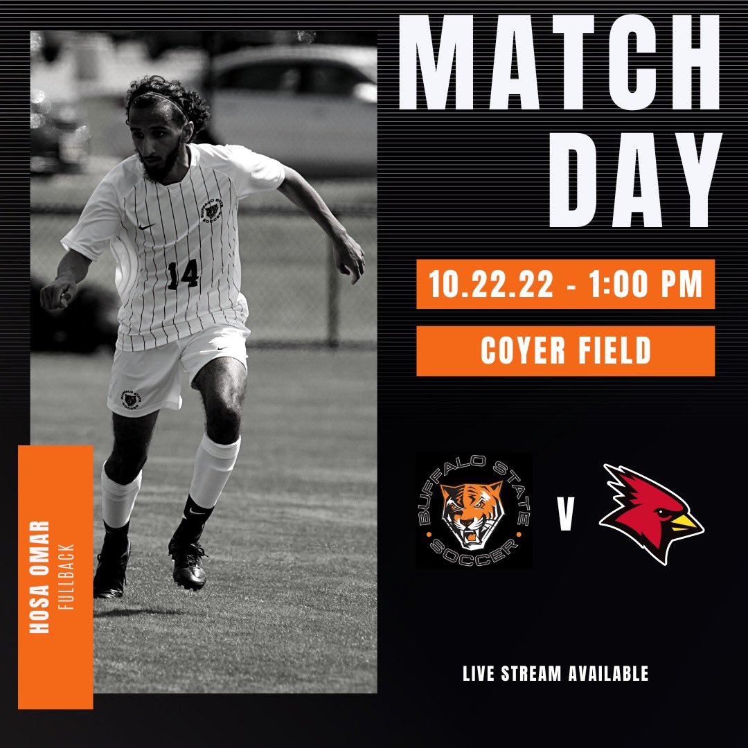 Match Day!

Final game of the regular SUNYAC season vs Plattsburgh @ 1pm on Coyer Field! It also senior day! We are honoring Hosa Omar!
