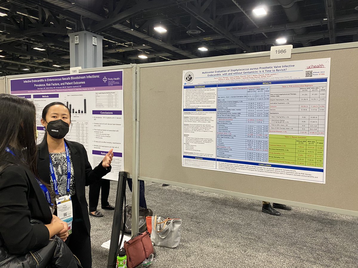 Check out @ThoPham27 poster at IDWeek # 1986 and revisit the need for gent synergy in PVIE #IDWeek2022