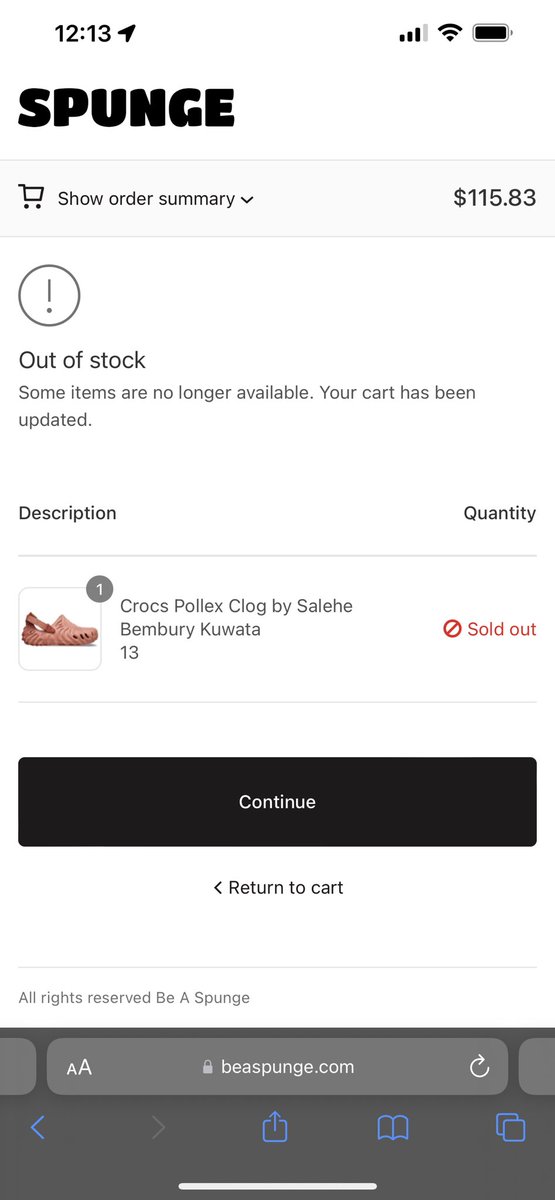 Cjaymoney12's tweet photo. @SnkrsStock Bro first it was verify your a human with 2+2=? And the answer wasn’t 4 then my shop pay and Apple Pay won’t work and by the time I manually enter my card they are sold out I’m gonna go walk my fish on the celling  now https://t.co/eV6kMCM7r3