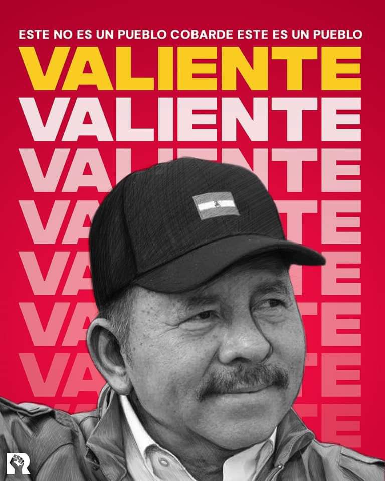 Es un pueblo valiente, el pueblo por cuyas venas corre la sangre de los que lucharon por la independencia. 🔴⚫✊ #LeonRevolucion #2022PuebloVictorioso #Nicaragua @VRVEUNANLeon