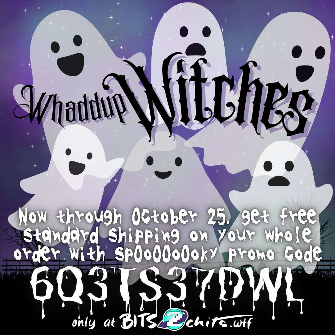 Spoooooooky new deals, besties! Promo code 6Q3TS37DWL gets you free standard shipping on your entire order through 10/25, order now to get your swag for Halloween 🎃