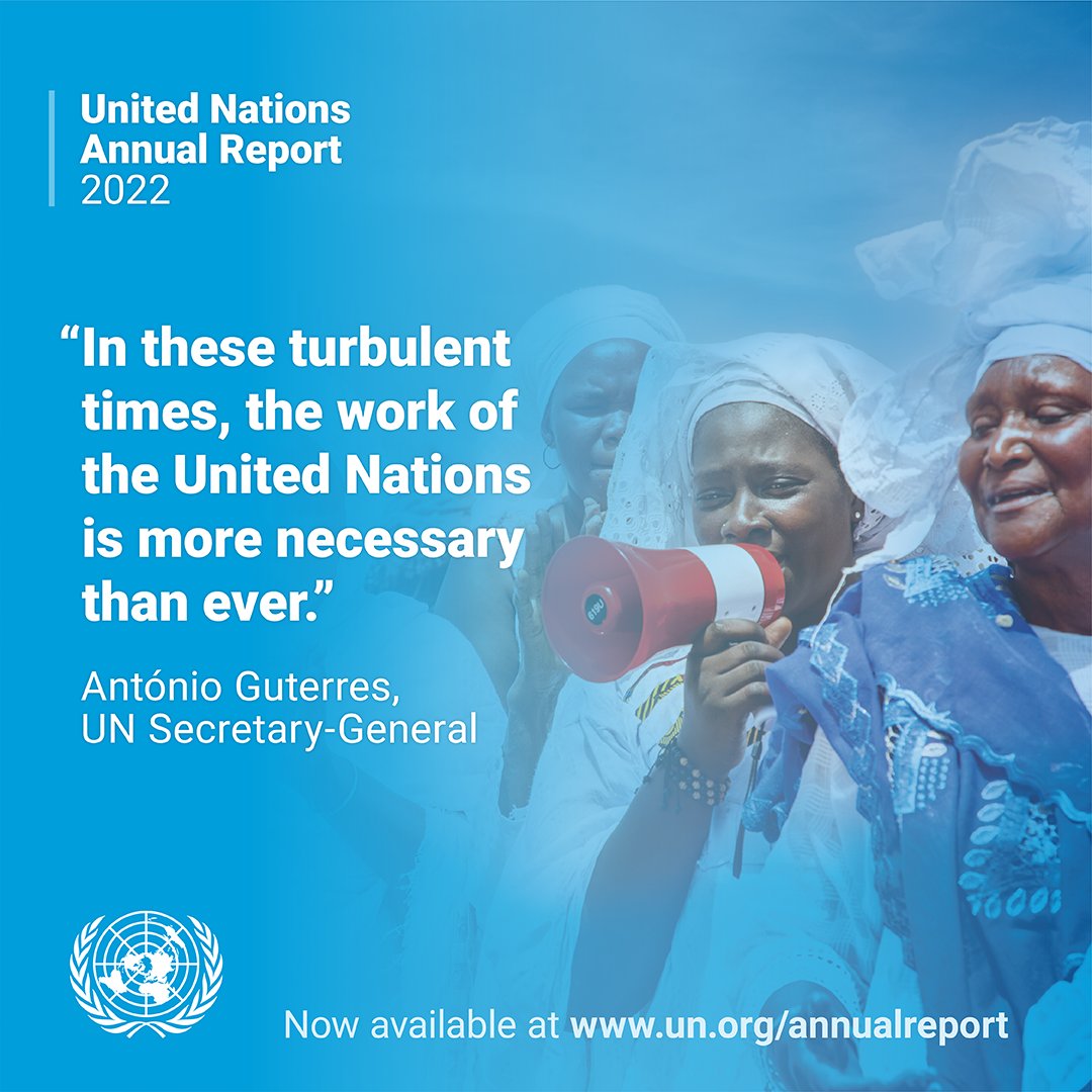 Humanitarian assistance is one of the @UN's 8 priorities for 2022. Last year the UN helped to mobilize $20.3B to assist 174M people around the world. Learn more about our work in the annual report of the UN Secretary-General @antonioguterres: un.org/annualreport/