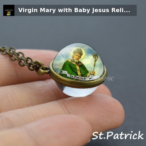 Check out this product 😍 Virgin Mary with Baby Jesus Religious Art Glass Pendant Necklace Christian... 😍 
by Diamond King Shop starting at $17.99. 
Shop now 👉👉 shortlink.store/H4Avc2RzgY