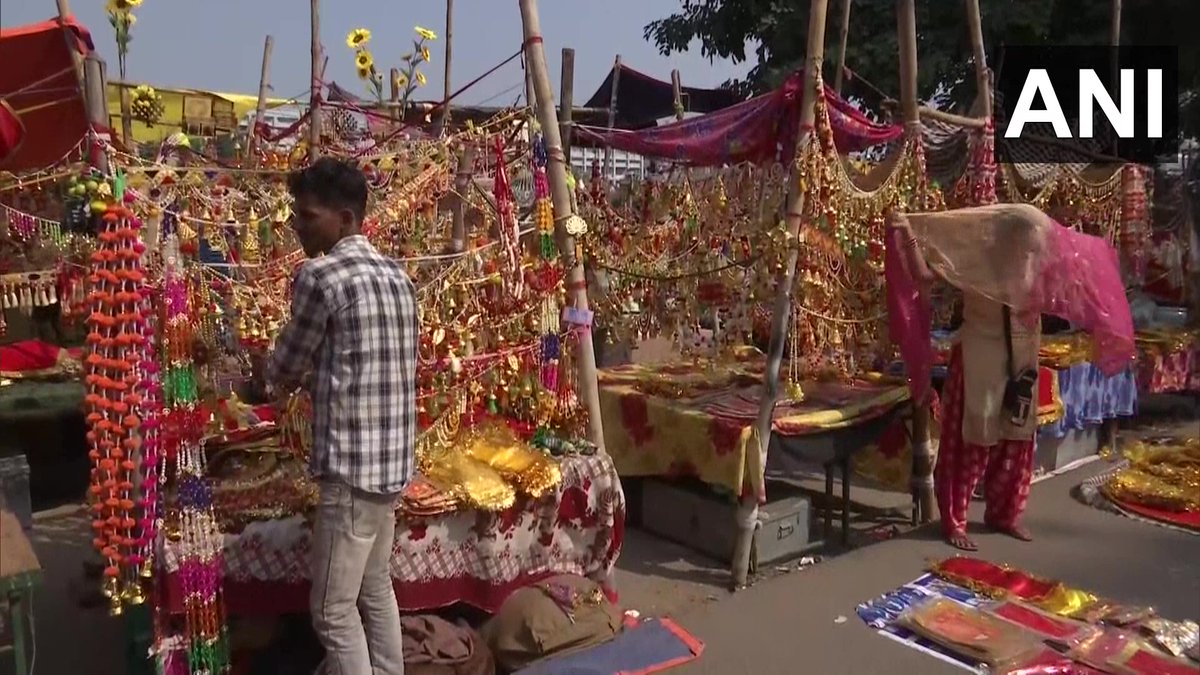 ANI on Twitter "Bihar Colourful pots, decorative items and earthen