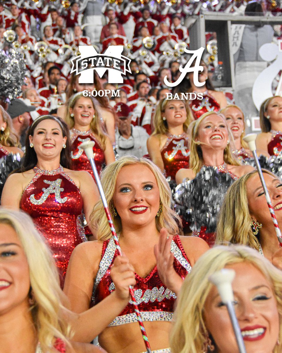 ua_mdband's tweet photo. Gameday 🎷

#uamilliondollarband #crimsonettes #colorguard #ua #rolltide #alabamafootball #gameday #letsgobama https://t.co/U82HC2gJDV