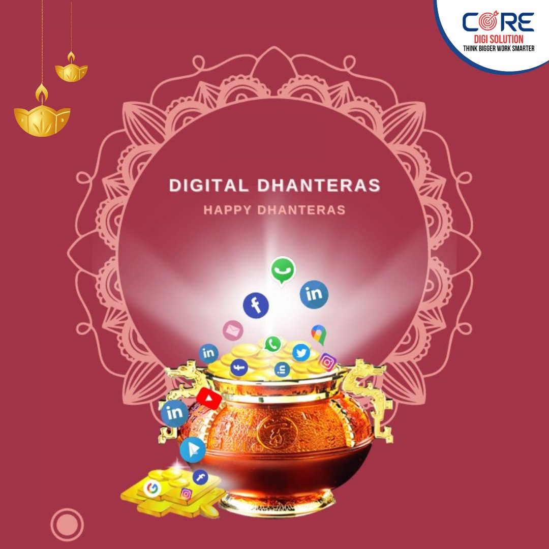 coredigisolutio's tweet photo. Wishing you all a very happy and prosperous Dhanteras. Grow Your Business with Core Digi Solution
For any information and queries, visit: https://t.co/N32rry3aFX
#Dhanteras #dhanteras2022 #festival #coredigisolution https://t.co/SZ5tZZykGX