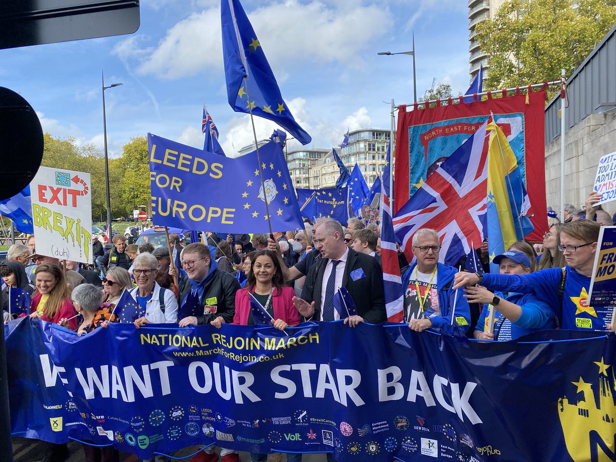 Front of the pro-EU march: “We want our star back” This is big! 🔥