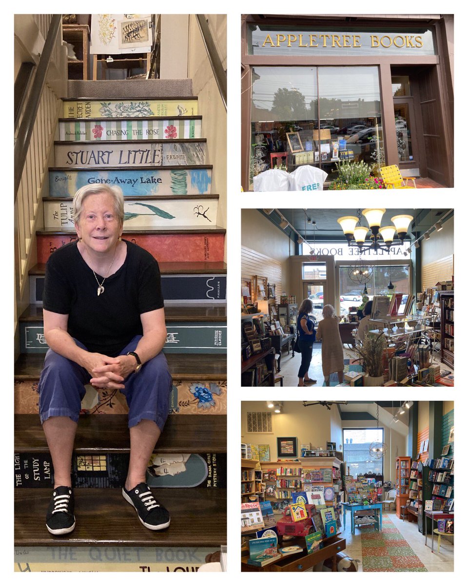 Appletree Books. EST. 1975. 12419 Cedar Rd, Cleveland Hts. Pictured is owner Lynn Quintrell. Lynn took over the shop in 2014. The beautiful independent bookstore has a wonderful variety of curated collections. Buy your books local to keep amazing places alive. -Sept. 10, 2022.