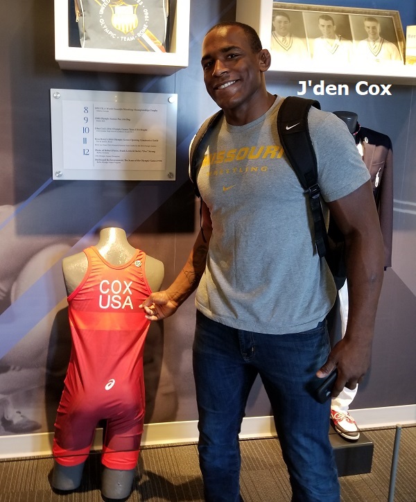 On October 22, 2018, @USAWrestling's @MATrix_8692 and @kyledake444 win gold at World Championships We display Kyle’s @BigRedWrestling singlet in our 4X NCAA DI champs exhibit and J’den’s singlet and the score sheet from his bronze medal win at 2016 Olympics