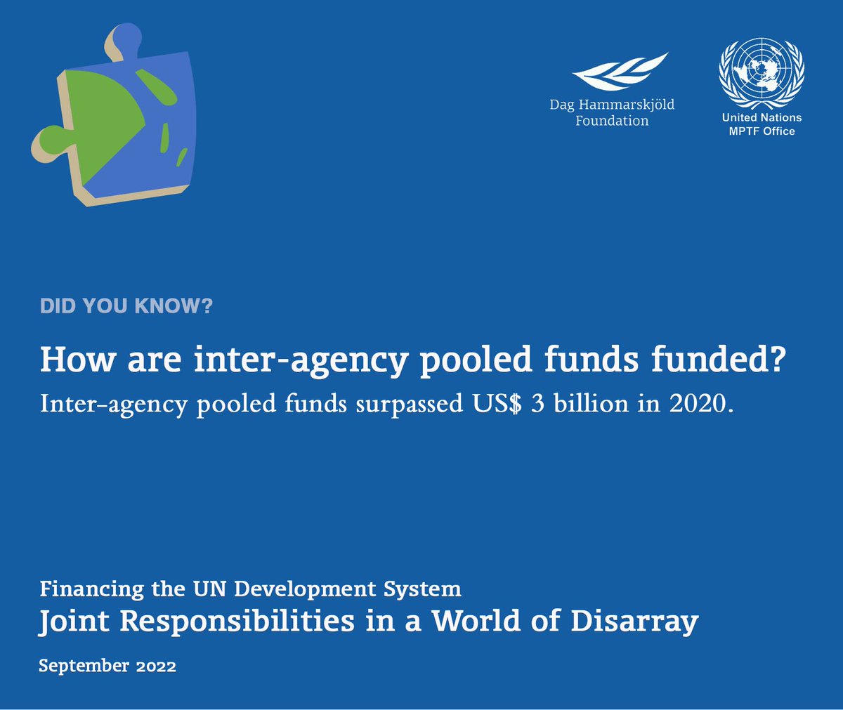DagHammarskjold's tweet photo. Did you know this #UNFinancingFact? Explore the data of this year’s @UN Finance Report #Fin4DevUN and find out more: https://t.co/46MpjgCrnU In partnership with @MPTFOffice https://t.co/yZJm5wILrg