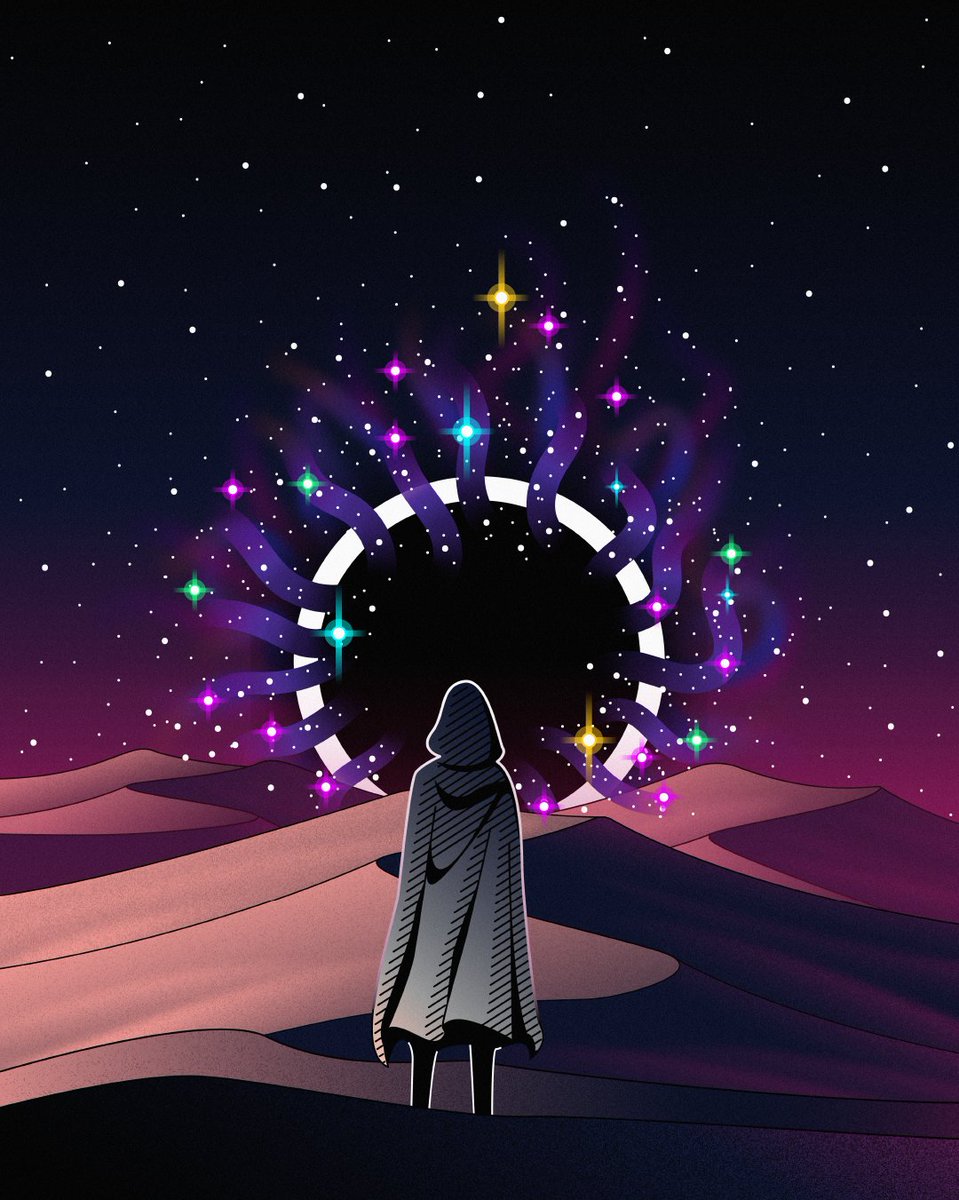 GM 🌅
'PORTAL 002' AUCTION LIVE 🔴 on <a href="/exchgART/">Exchange Art</a> 
Reserve price 1 $SOL
Duration 24 H
Place your bid here 👇👇👇
exchange.art/single/FSSGu8L…
.
#Solana #SolanaArt #SolanaNFTs #fineart #dark #illustration #drawing #painting #adobeillustrator #vectorart #art #artwork #artshare