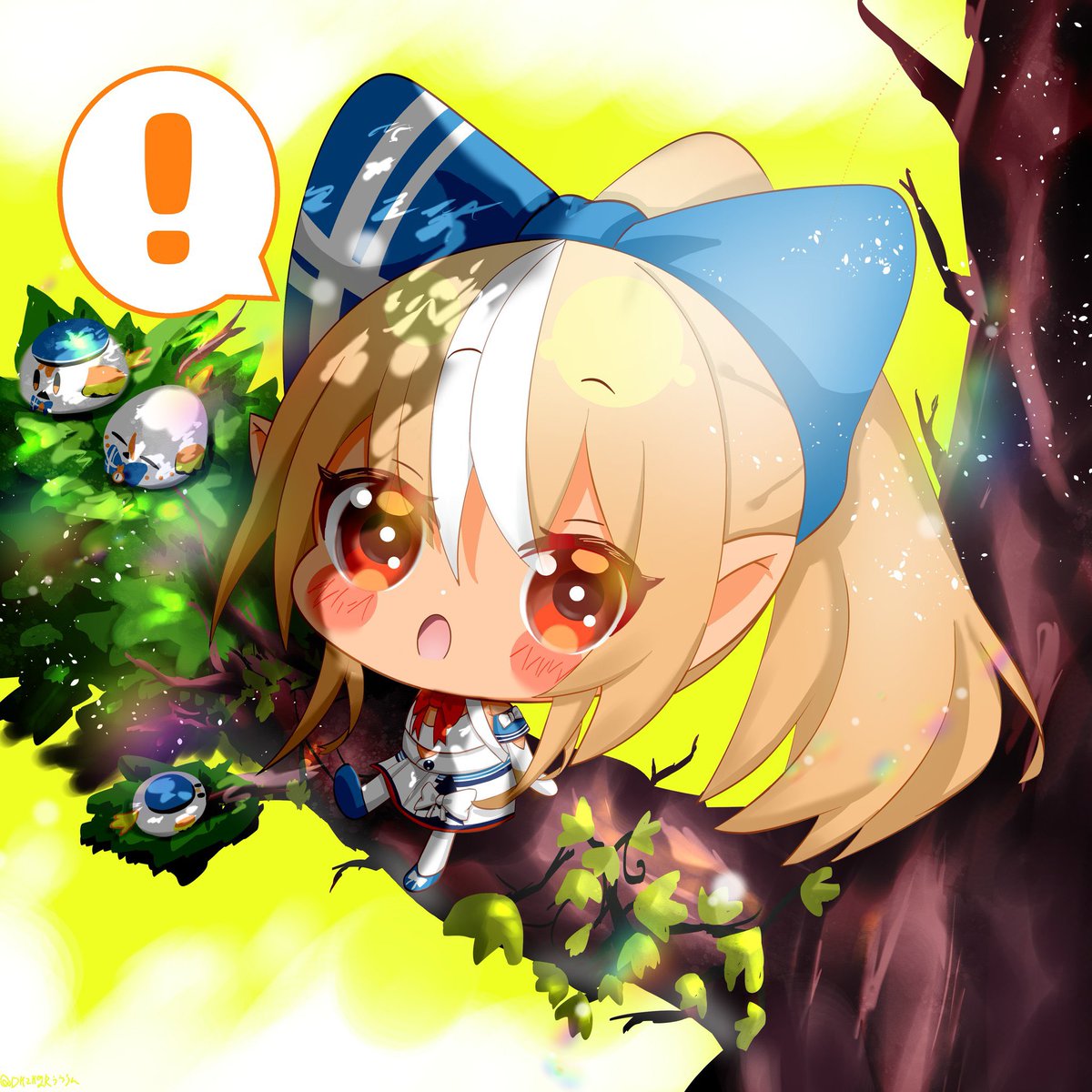 星街すいせい ,不知火フレア 「#突然TLにかわいいフレアちゃんを流す  #しらぬえ こんぬい〜!! 」|うううん☆絵お仕事募集中のイラスト