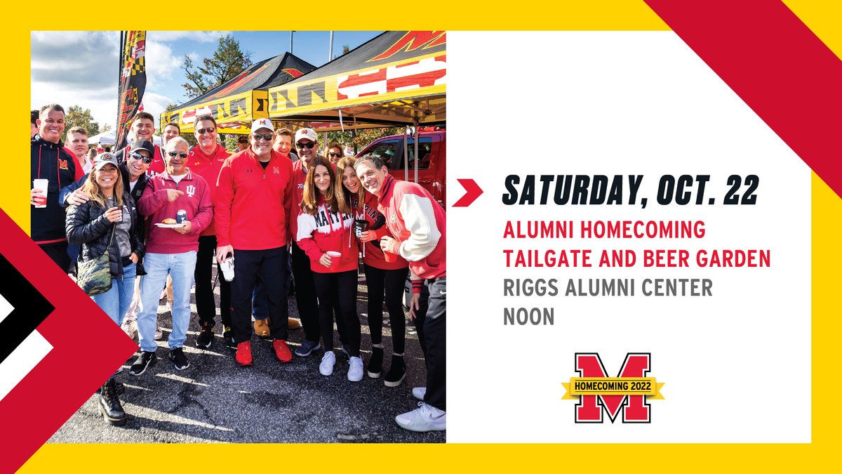 UMD Homecoming (@umdhomecoming) on Twitter photo Explore Terp-owned breweries and wineries, then enjoy food, music and games with <a href="/Maryland_Alumni/">UMD Alumni Association</a> before heading to the #UMDHomecoming game.
Learn more at homecoming.umd.edu Explore Terp-owned breweries and wineries, then enjoy food, music and games with <a href="/Maryland_Alumni/">UMD Alumni Association</a> before heading to the #UMDHomecoming game.
Learn more at homecoming.umd.edu