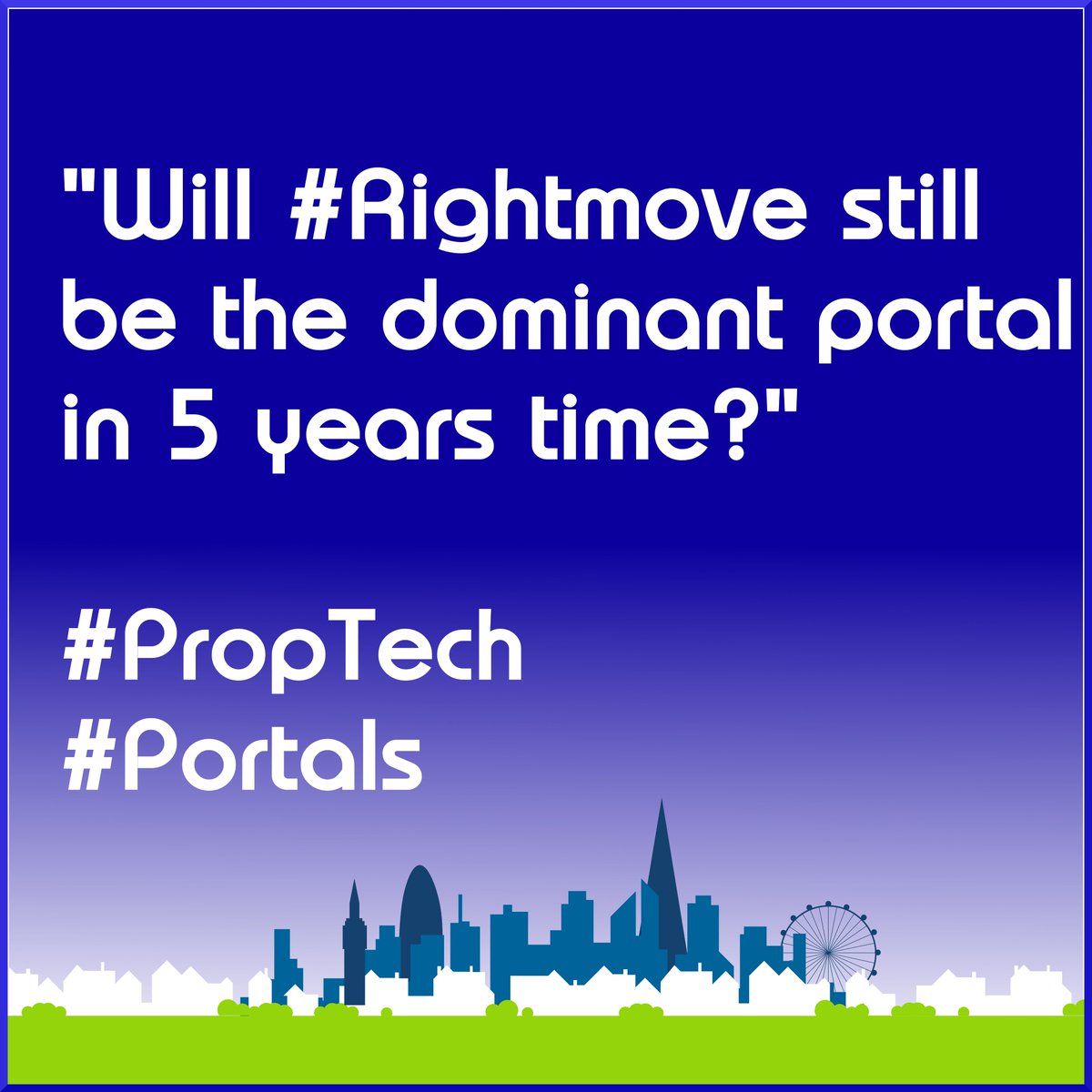 The future of #Rightmove. In 5 years time will the UK's No.1 #property #portal still be leading the sector? Will #proptech creations or current competition #Zoopla #Boomin #OnTheMarket catch up and overtake?