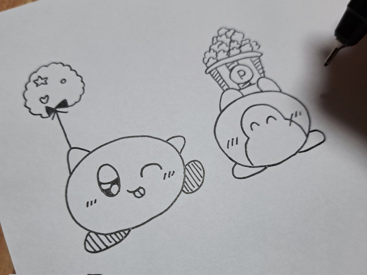 👩カービィの足の色とか
ちょっと藤子・F・不二雄先生っぽいね

👧ママよくわかったね!
ドラえもんの色を参考にしたの!
さすがママ!

なぜか褒められました笑 