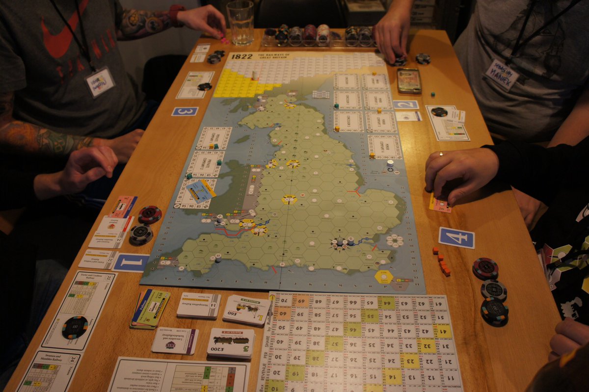 Second day of local 18xx convent. 26 gamers, 7 tables with 1822, 1830, 1849, 1862, 1871, 18EUS, 18PL. It will be a great day!