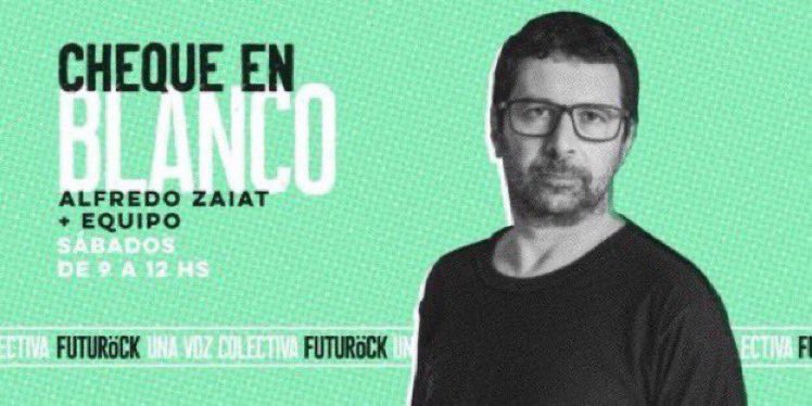 #ChequeEnBlanco (@chequenblanco) on Twitter photo #Aire🎙#ChequeEnFuturock✨Hasta las 12 hs <a href="/AlfredoZaiat/">Alfredo Zaiat</a> y equipo haciendo <a href="/chequenblanco/">#ChequeEnBlanco</a> por futurock.Fm 📻 Siempre “A contramano”🐸 #Aire🎙#ChequeEnFuturock✨Hasta las 12 hs <a href="/AlfredoZaiat/">Alfredo Zaiat</a> y equipo haciendo <a href="/chequenblanco/">#ChequeEnBlanco</a> por futurock.Fm 📻 Siempre “A contramano”🐸