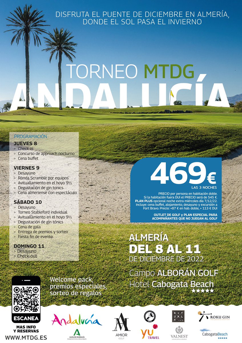 En este campazo es donde vamos a jugar este #PuentedeDiciembre.

Echa un vistazo a este vídeo de <a href="/alborangolf/">Alboran Golf</a>: 

m.youtube.com/watch?time_con…

No te pierdas nuestro #MTDGAndalucía22 del 8 al 11 de Diciembre en #Almería.

Info y reservas: mtdg.es/diciembre/