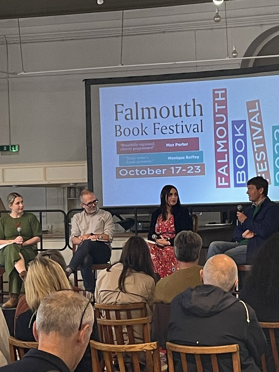 Four brilliant writers talking about Can Writing Save the Ocean? @NatalieGHart @Wylmenmuir @f_r_gell @philip1marsden “Get onto the streets and make your voice heard.' @BookFalmouth @falmouthbooks