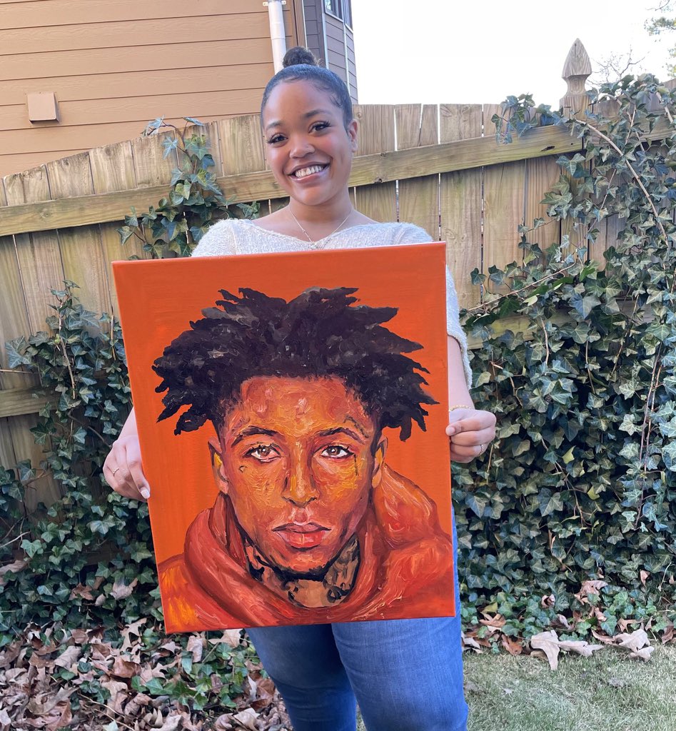 Nba youngboy paintings by fans🔥 Which one is better?