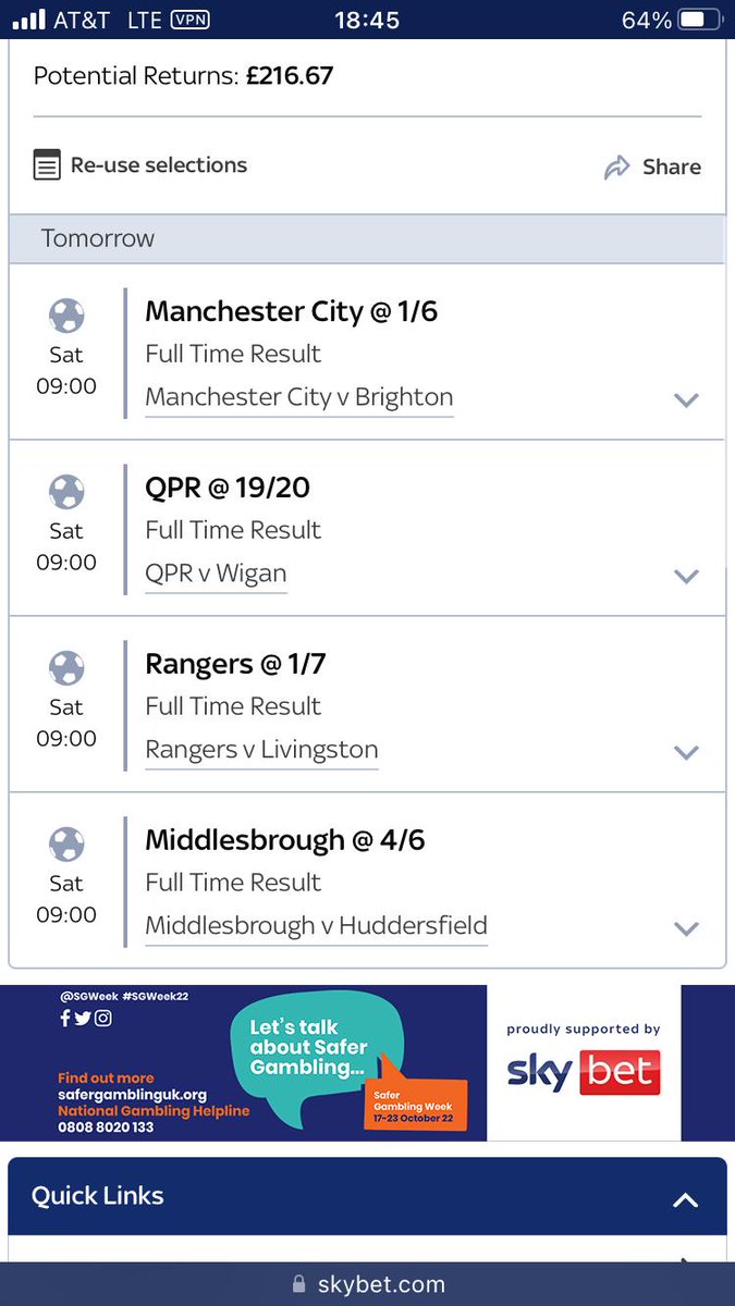 DidBetClubWin's tweet photo. We are on again, I wouldn't back it #justsaying #acca https://t.co/zVu5rB015W