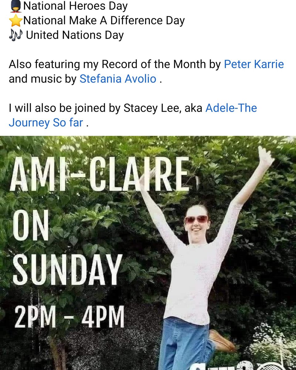 AmiL1895's tweet photo. Join me tomorrow on @SW20Radio from 2pm-4pm when I will be playing my Record of the Month by @peter_karrie and music by @AvolioStefania . I will also be joined by @staceyleesinger .
https://t.co/nc8Wspz5Yl
#advertfree #newsfree #communityradio #volunteers #liftingspirits https://t.co/6xMkuHcYA8